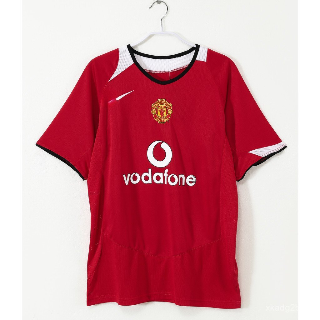 2005-2006 Old Trafford Home Retro Soccer Jersey CR7 Man เสื้อฟุตบอล