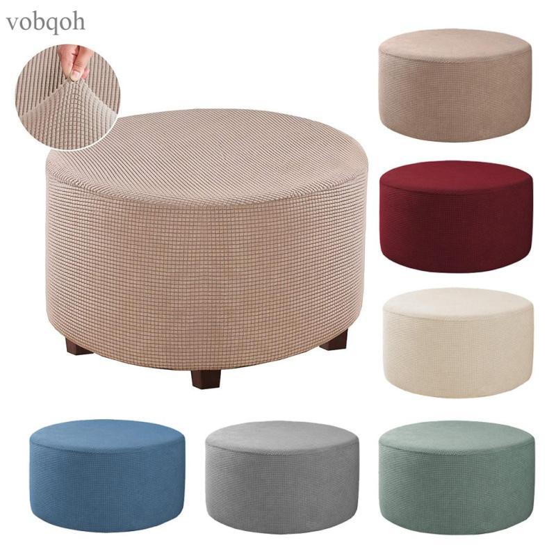 [vobqoh] Ottoman Slipcover Footrest สตูลวางเท้าที่เก็บ Ottoman Cover, Dex Slipcover ซักเครื่องได้