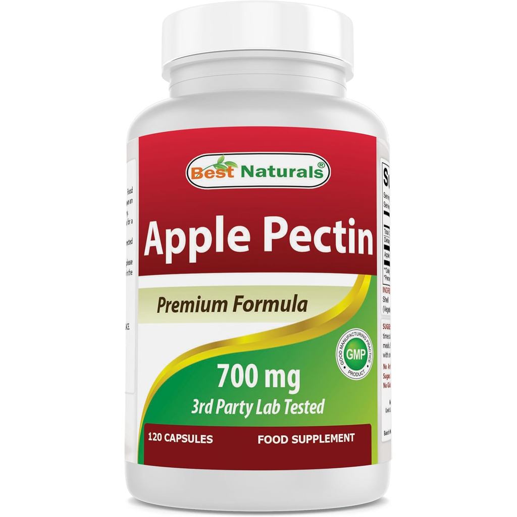 Best Naturals Apple Pectin 700 มก. 120 แคปซูล