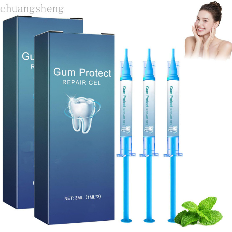 2 กล่อง Gum Protect Dental Gel, Oral Gel, Deep Cleaning Oral Gel, Fresh Breath Support, ดูแลเหงือกและเจลฟันให้ความชุ่มชื้น (1ML x 6) WQ8X