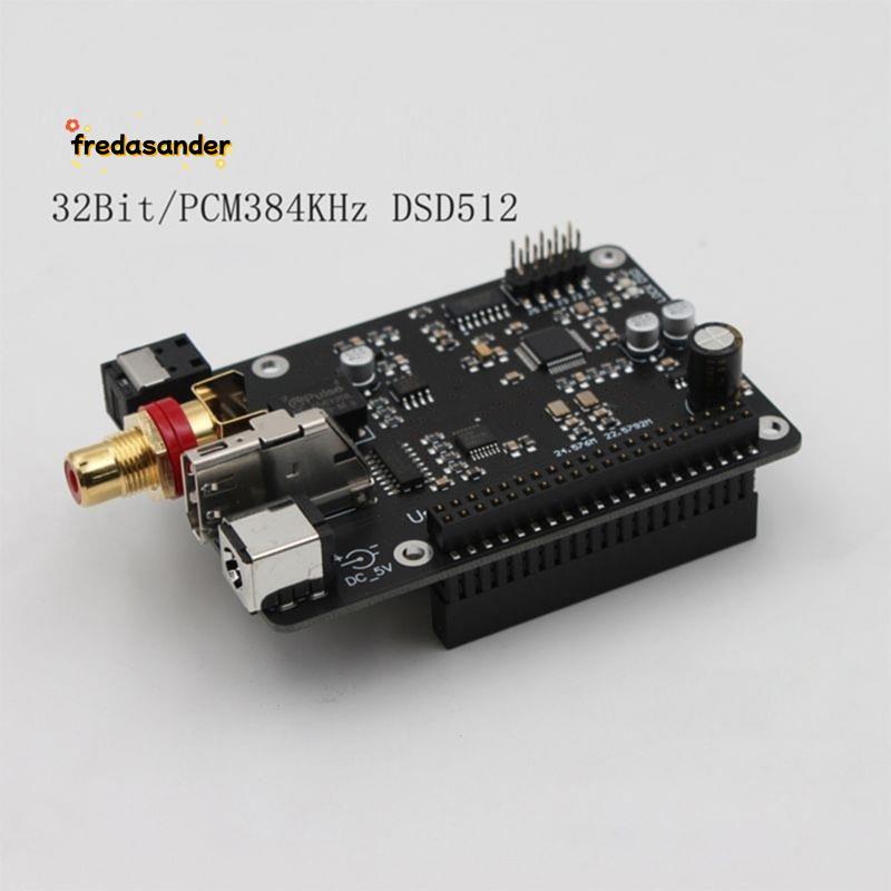 ออกอากาศดิจิตอลไฮไฟ R19 สําหรับ Pi4 3B 4B Webcast Optical Fiber Coaxial I2S 384K DSD512