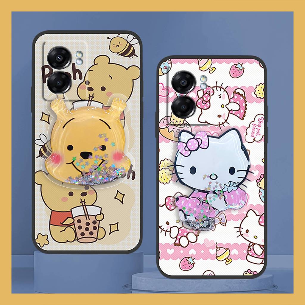 การออกแบบแฟชั่น Quicksand เคสโทรศัพท์สําหรับ OPPO A77 5G Global/K10 5G Global/A56S 5G Anti-dust Drif