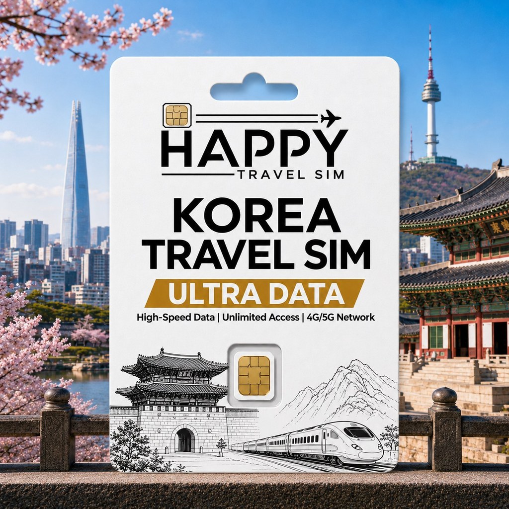 ซิมเกาหลี พรีเมียม เน็ตเยอะ ใช้ยาว KoreaTravel SIM 3-30 วัน | ซิมกายภาพ 5G/4G SK Telecom LG U+ เกาหล