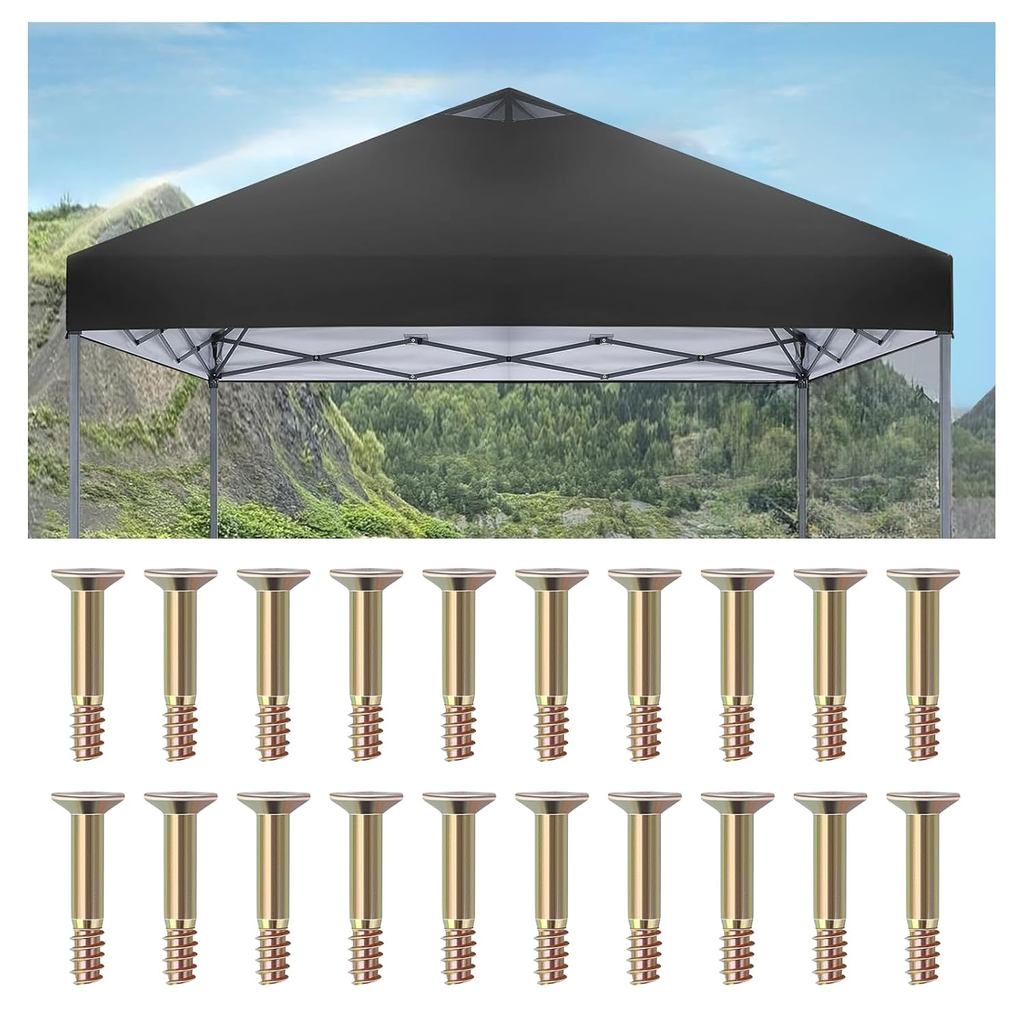 20 ชิ้น 10 x 10 Pop Up Canopy เปลี่ยนสกรูเข้ากันได้กับ ABCCANOPY Commercial Pop Up Canopy เต็นท์ 10 