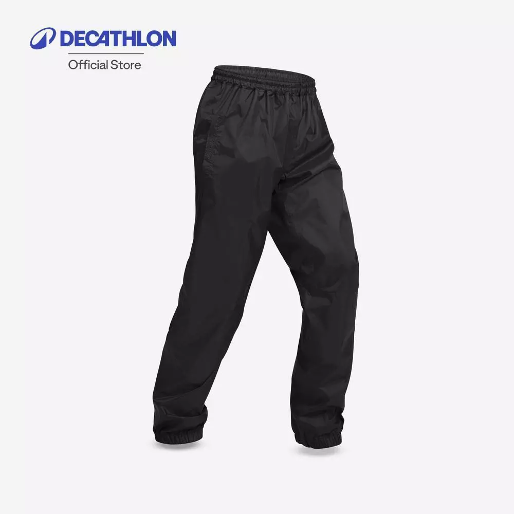 Decathlon Men'S Waterproof Hiking Over Trousers กางเกงผู้ชายแบบสวมทับกันน้ำใส่เดินป่า รุ่น Nh500 - Black