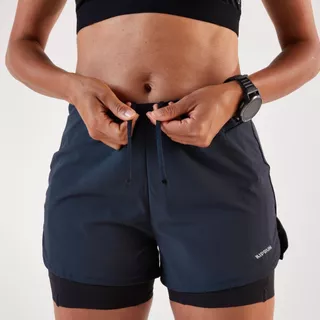 Decathlon Women'S 2In1 Running Shorts กางเกงวิ่งขาสั้น 2-In-1 สำหรับผู้หญิง รุ่น Kiprun Run 500 Comfort