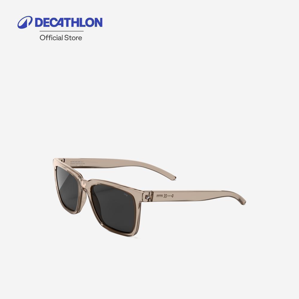 Decathlon Category 3 Active 500 Sqr Rectangular Sunglasses แว่นกันแดดทรงสี่เหลี่ยม ประเภท 3 รุ่น Active 500 Sqr - Brown