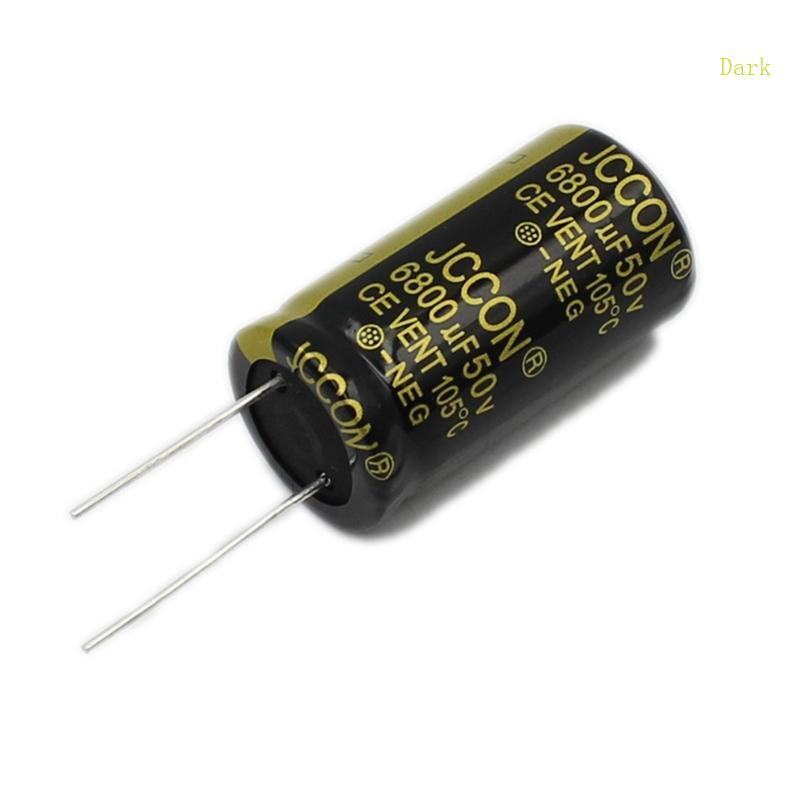Dark 50V 6800UF Capacitor 22x40 มม.0 86x1 57in ความถี่อลูมิเนียม Electrolytic Capacitors สําหรับ TV 