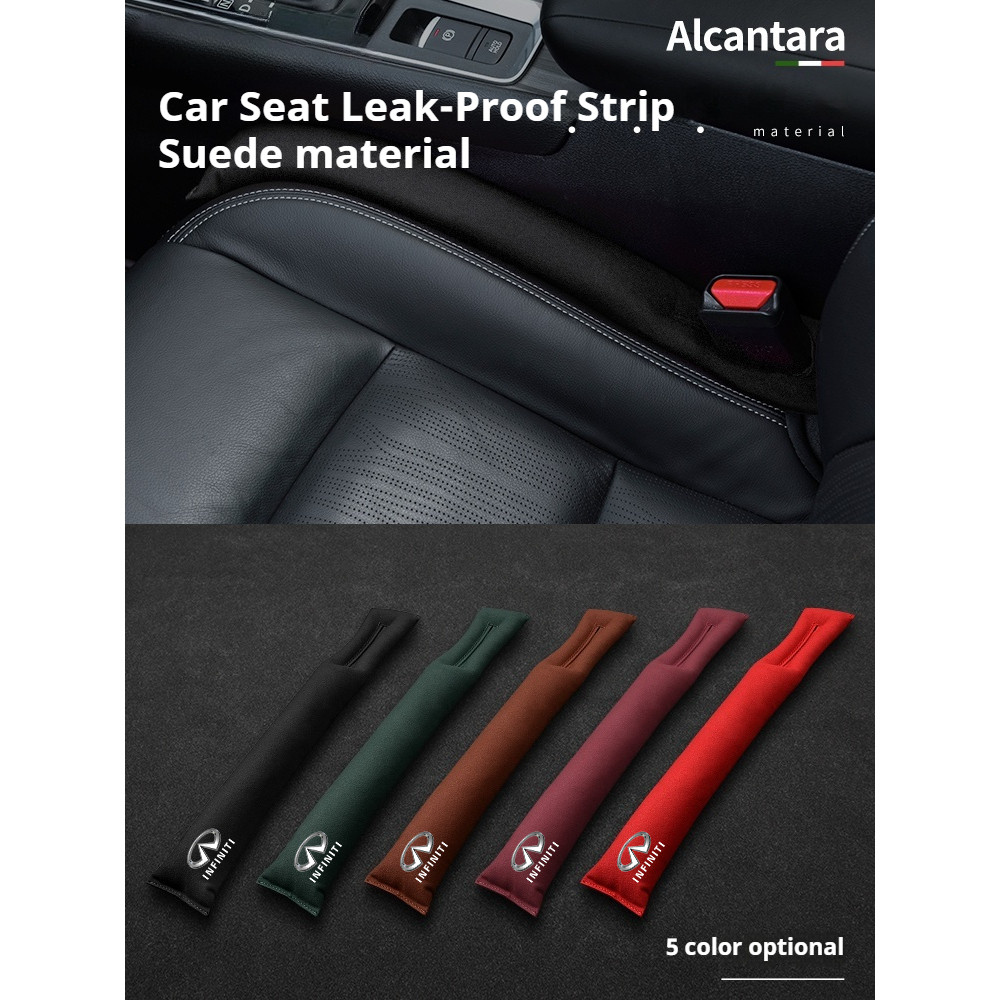 Suede รถที่นั่งรั่วแถบสําหรับ Infiniti Q70L QX50 Q30 Q50 Q60 Q70 QX30 QX60 QX80 QX70