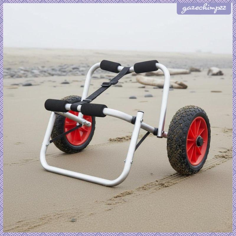[Gazechimp] Kayak Trolley Adjustable Strap Kayak Cart อลูมิเนียมน้ําหนักเบา Canoes Cart สําหรับ Solo