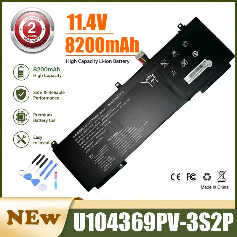 93.48Wh 8200mAh 11.4V U104369แบตเตอรี่แล็ปท็อป PV-3S2P