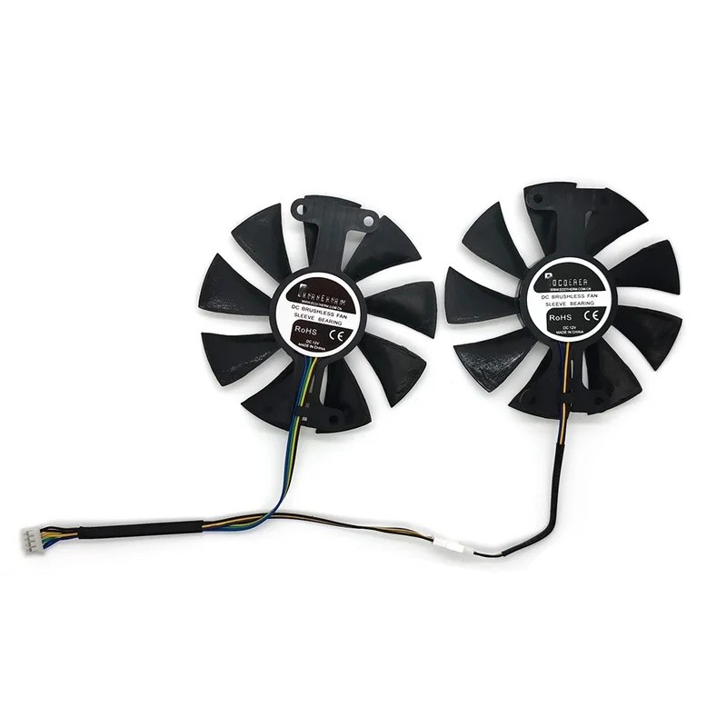 Red Devil RX470 RX480 RX580 GPU Cooler พัดลมระบายความร้อนสําหรับ PowerColor Radeon Red Dragon AX RX 