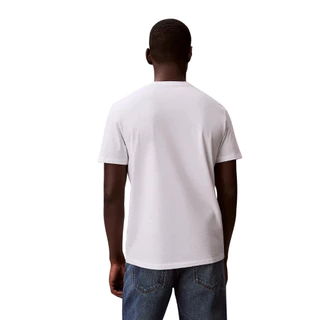 CALVIN KLEIN เสื้อยืดคอกลมผู้ชาย Monologo Graphic ทรง Regular รุ่น 4RF835G YAF-สีขาว