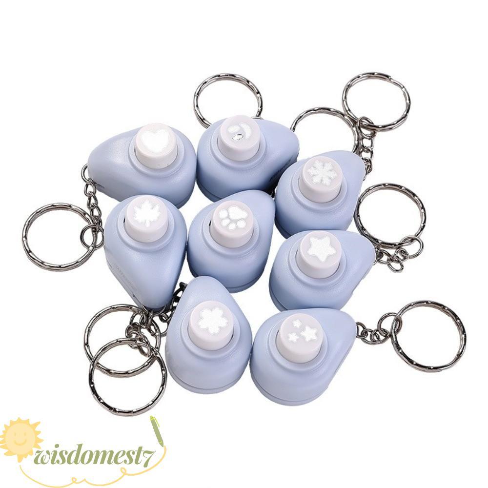 WISDOM Craft Punch, DIY Craft Tool พร้อมพวงกุญแจ Mini Paper Punch, หลายรูปแบบแบบพกพาสมุดภาพ Punch DI
