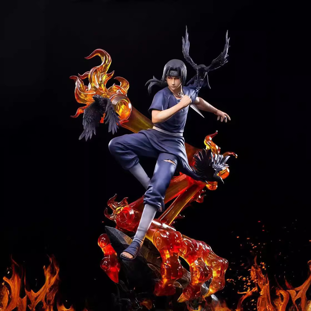 อะนิเมะ สินค้า Naruto GK Uchiha Itachi หลังฉากครบรอบ Itachi รูปปั้นฉากรุ่น Boxed Figure