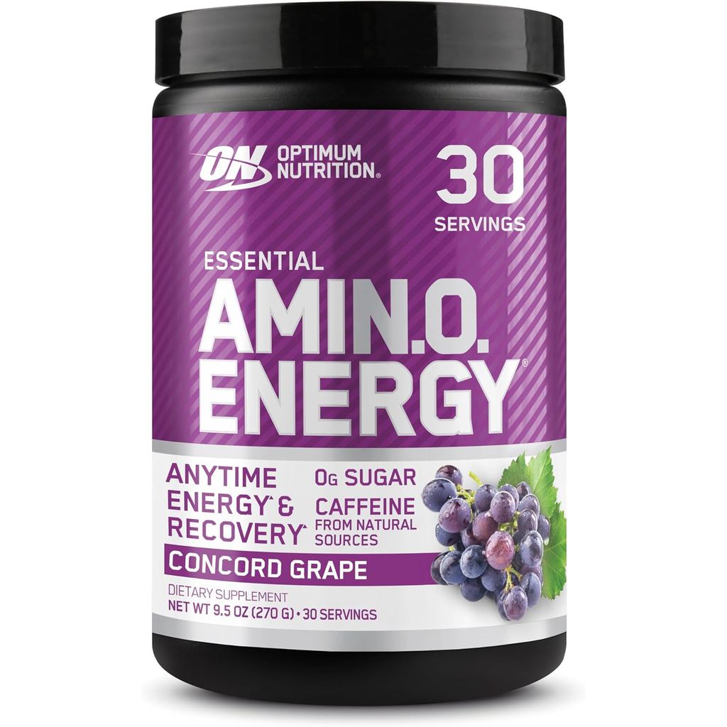 Optimum Nutrition Amino Energy - Pre Workout with Green Tea, BCAA, Amino Acids, Keto Friendly, Green