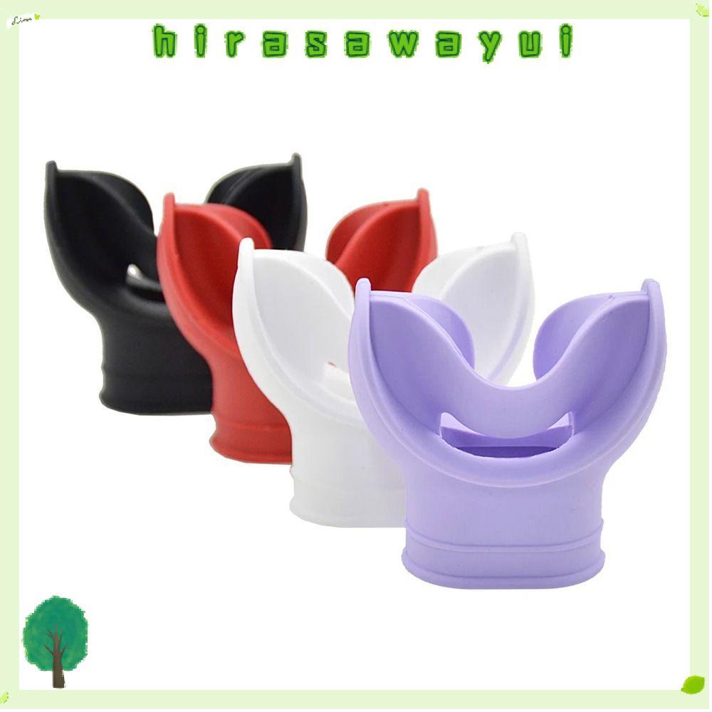 HIRASAWAYUI Snorkel Regulator Mouthpiece, อุปกรณ์ดําน้ําซิลิโคน Scuba Regulator Mouthpiece, Universa