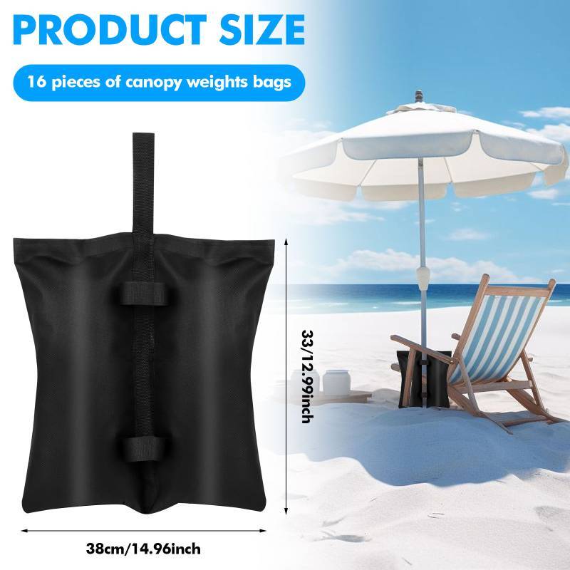 ONEBABY 16 Pa Canopy น้ําหนักกระเป๋าสําหรับ Canopy เต็นท์ Heavy Duty ขา Canopy น้ําหนักทรายกระเป๋า 4