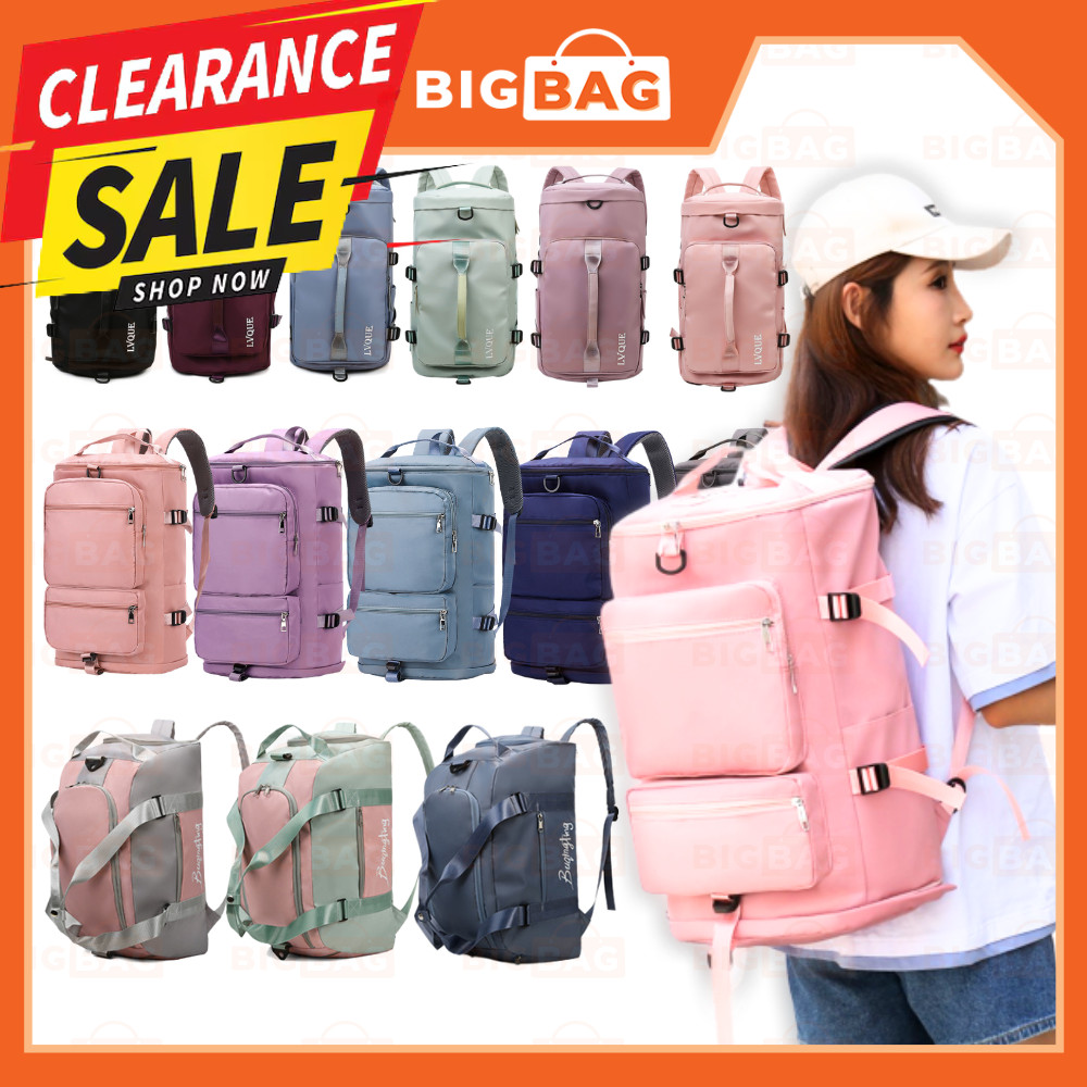 Travel Bagpack Women Travel Backpack Waterproof Duffel Bag Travel Beg Galas Belakang Perempuan Bag B