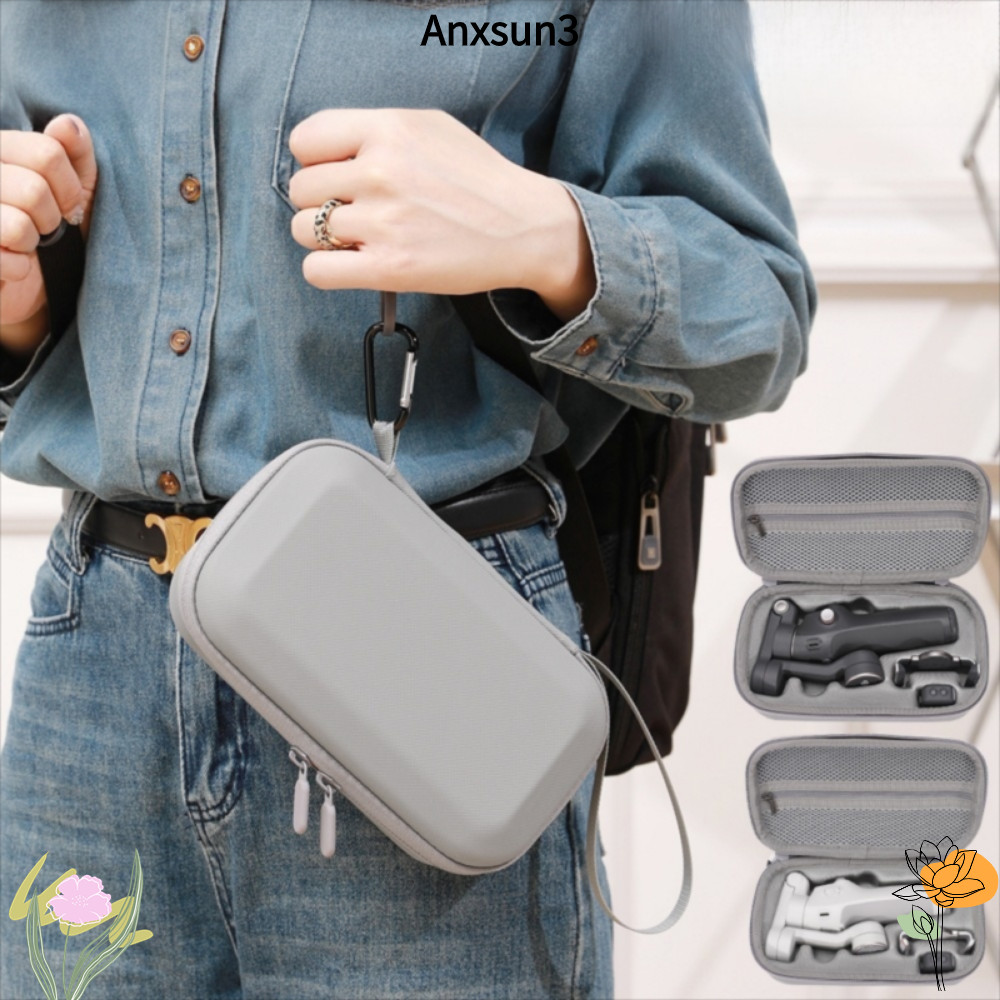 ANXSUN3 Carring , กระเป๋าเก็บของป้องกันการหล่นแบบมือถือ, กันกระแทก EVA แบบแข็งสําหรับ OSMO MOBILE 7/