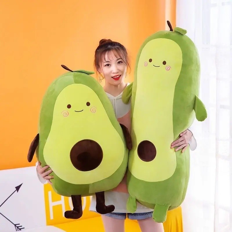Avocado Plushie ตุ๊กตาของเล่นน่ารักผลไม้ Plushie หมอนของขวัญวันเกิดเด็ก