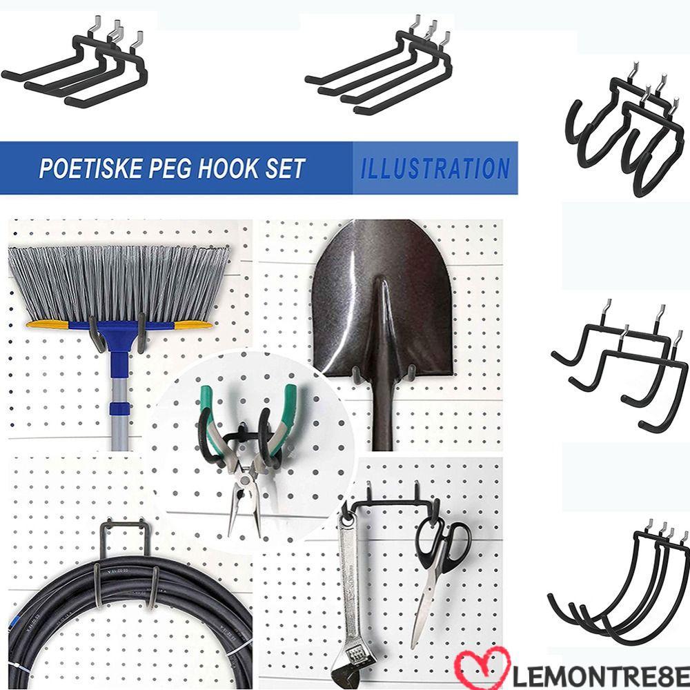 LEMONTREE ติดผนังผู้ถือติดผนัง Multi-Function Hole แผ่น Rack Pegboard ผู้ถือเครื่องมือไฟฟ้า Pegboard