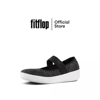 FITFLOP COMM-UBERKNIT MARY JANES รองเท้าทรงบัลเล่ต์ผู้หญิง รุ่น L27-546 สี BLACK