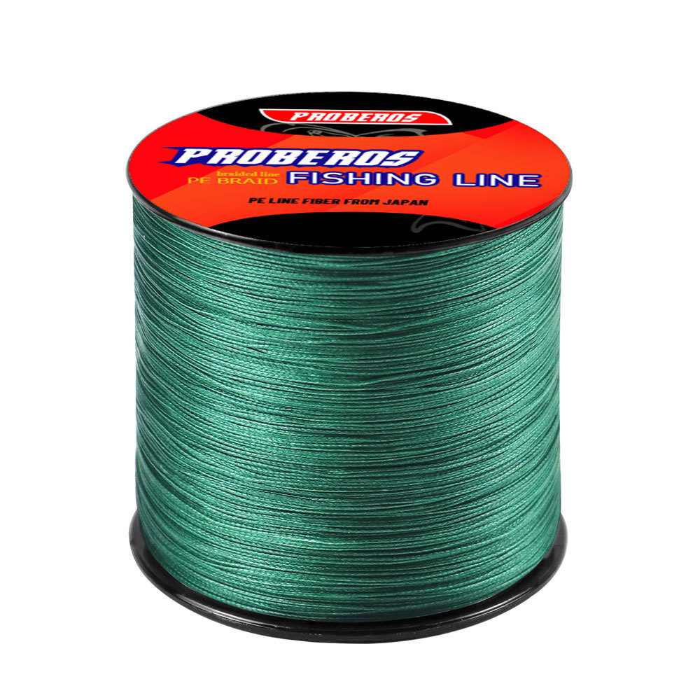 PROBEROS 500M 4 Strands PE สายถักสายตกปลา Strong PE สําหรับปลาคาร์พและเหยื่อตกปลา