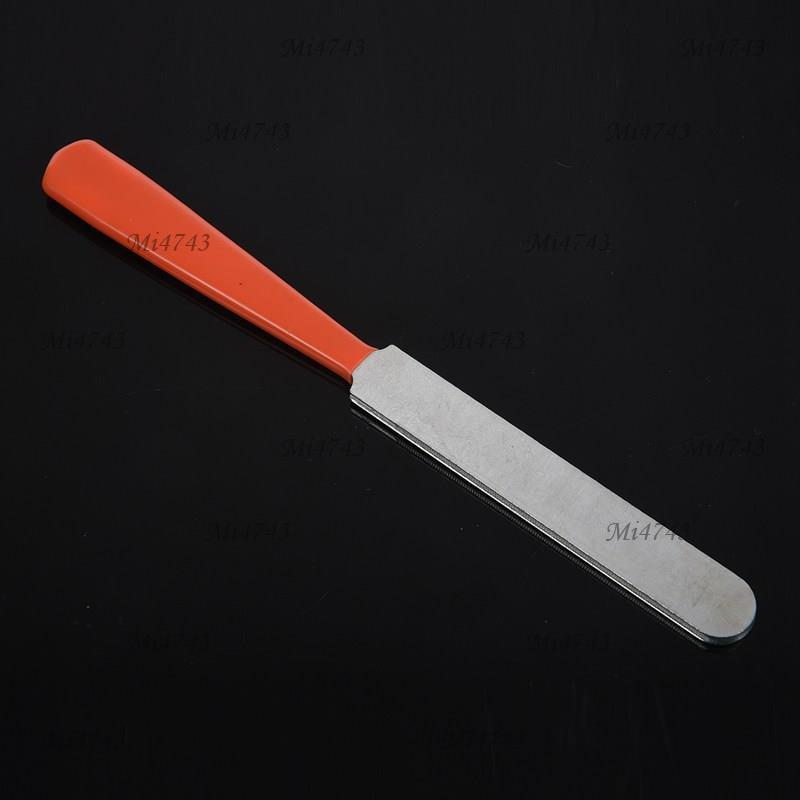 Mi4743iGuitar Fret Crowning Luthier File สแตนเลสแคบเครื่องมือคู่เงิน