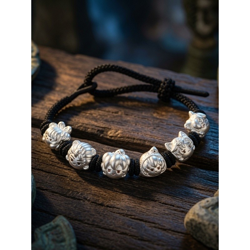 เงินบริสุทธิ์ 999 Tomb Raiders Notes Merchanded Zhang Qiling Wu Xiehei Blind Sterling Silver Valley 