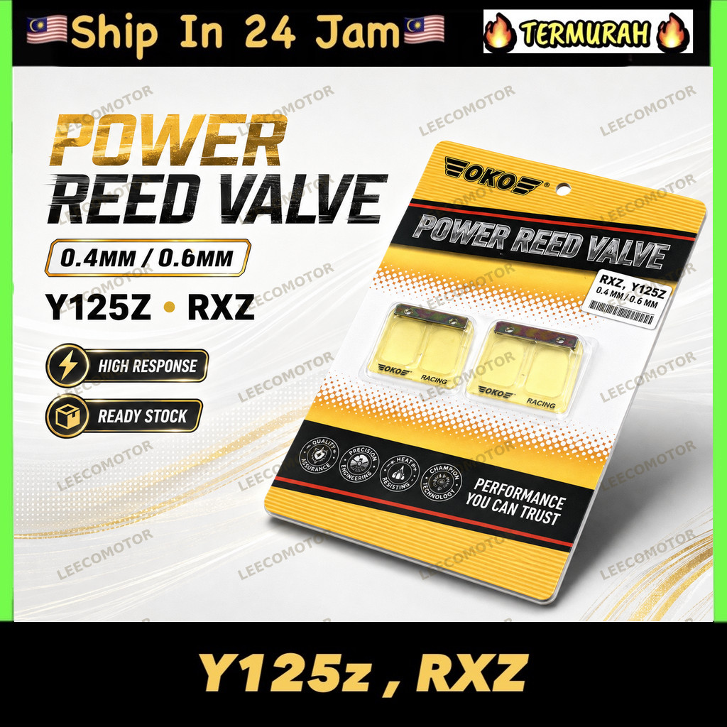 OKO Racing Reed Valve Plate Y125Z / RXZ (0.4 มม. / 0.6 มม.) 125z y125zr y125 z zr 125zr rxz Reed Val