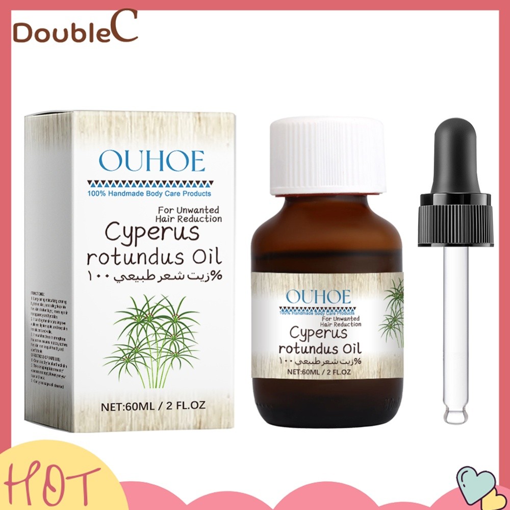 Double C .✿   60ml Cyperus Rotundus น้ํามัน Cypress Essential Oil Reduction Body Hair Growth ธรรมชาต