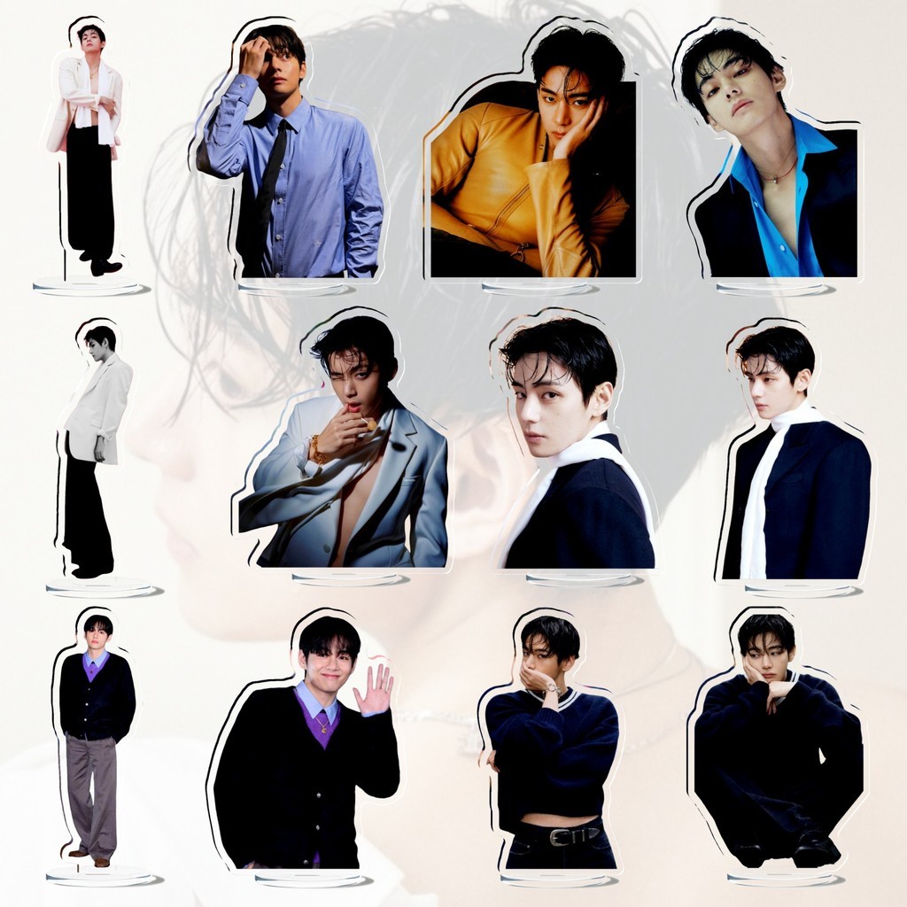 BTS Taehyung Taehyung Kim Taehyung V ขาตั้งอะคริลิคเดสก์ท็อปตกแต่ง Star วัสดุ สินค้า