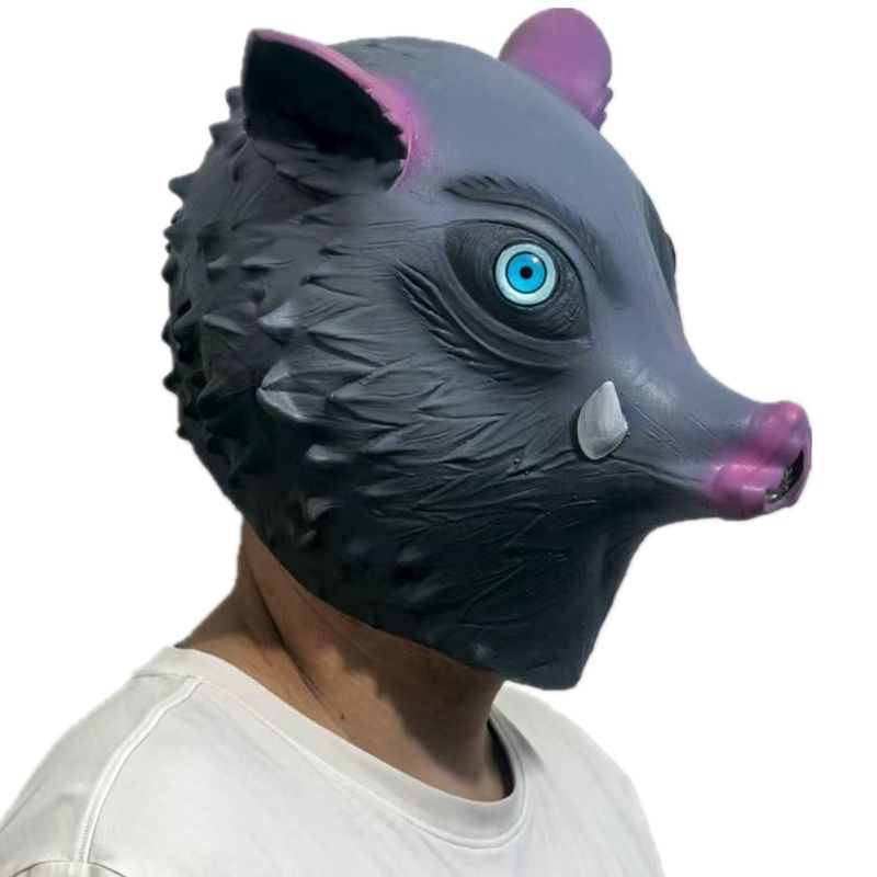Blade Headgear Mouth Flat Inosuke Violent Head Halloween Mask Moving