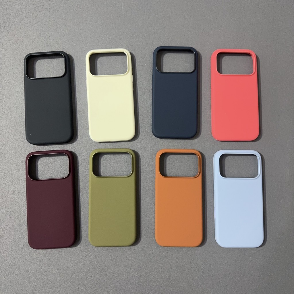 เหมาะสําหรับ iPhone 18 Pro Max เคสโทรศัพท์ซิลิโคนเหลวของแท้แม่เหล็กดูด iPhone 17 Pro Max ปุ่มกล้องภาพเคลื่อนไหวสีทึบ