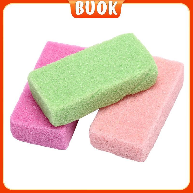 BUOK หินภูเขาไฟฟองน้ําหิน Exfoliate Foot Care ลบ Hard Dead Skin Feet Rasp