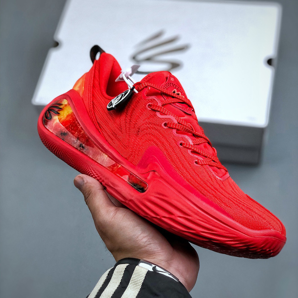 Curry 12th Generation Real Combat รองเท้าบาสเก็ตบอลรองเท้าผ้าใบระบายอากาศสบายทนต่อการสึกหรอสูง