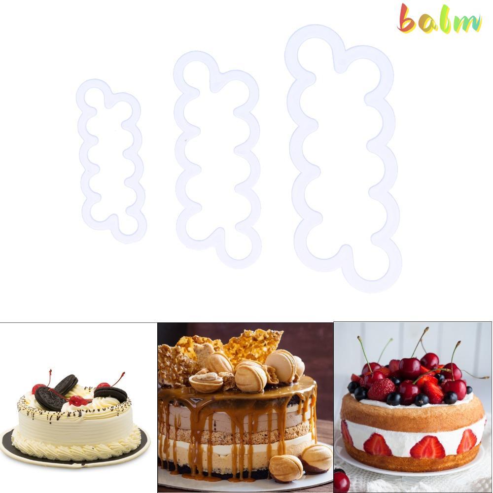 BALM 9PCS Fondant ดอกไม้แม่พิมพ์, PP แบบบูรณาการกดแม่พิมพ์ Fondant ดอกไม้ตัด,ทนทาน Rose คาร์เนชั่น P