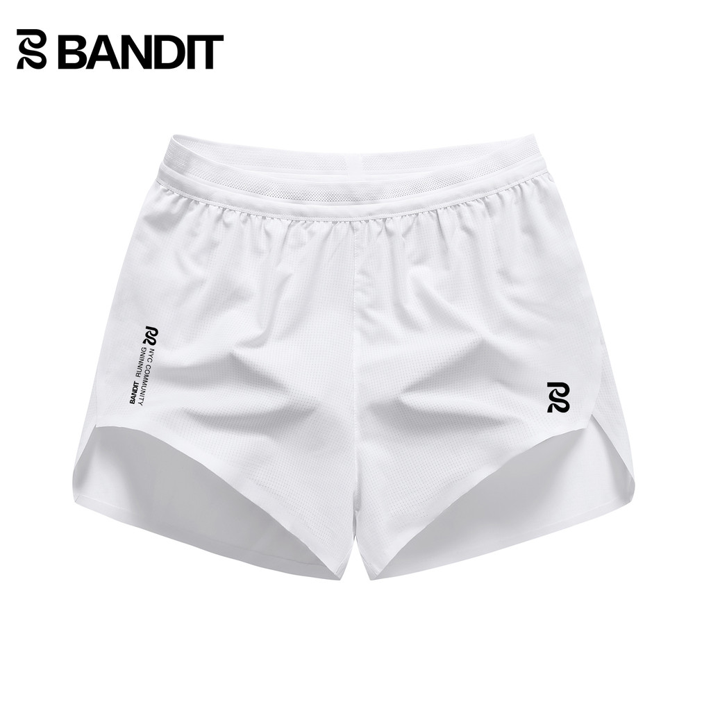 BANDIT RUNNING สามารถใส่โทรศัพท์มือถือกีฬา RUNNING Marathon Quick-Drying Breathable กางเกงขาสั้นสามจ