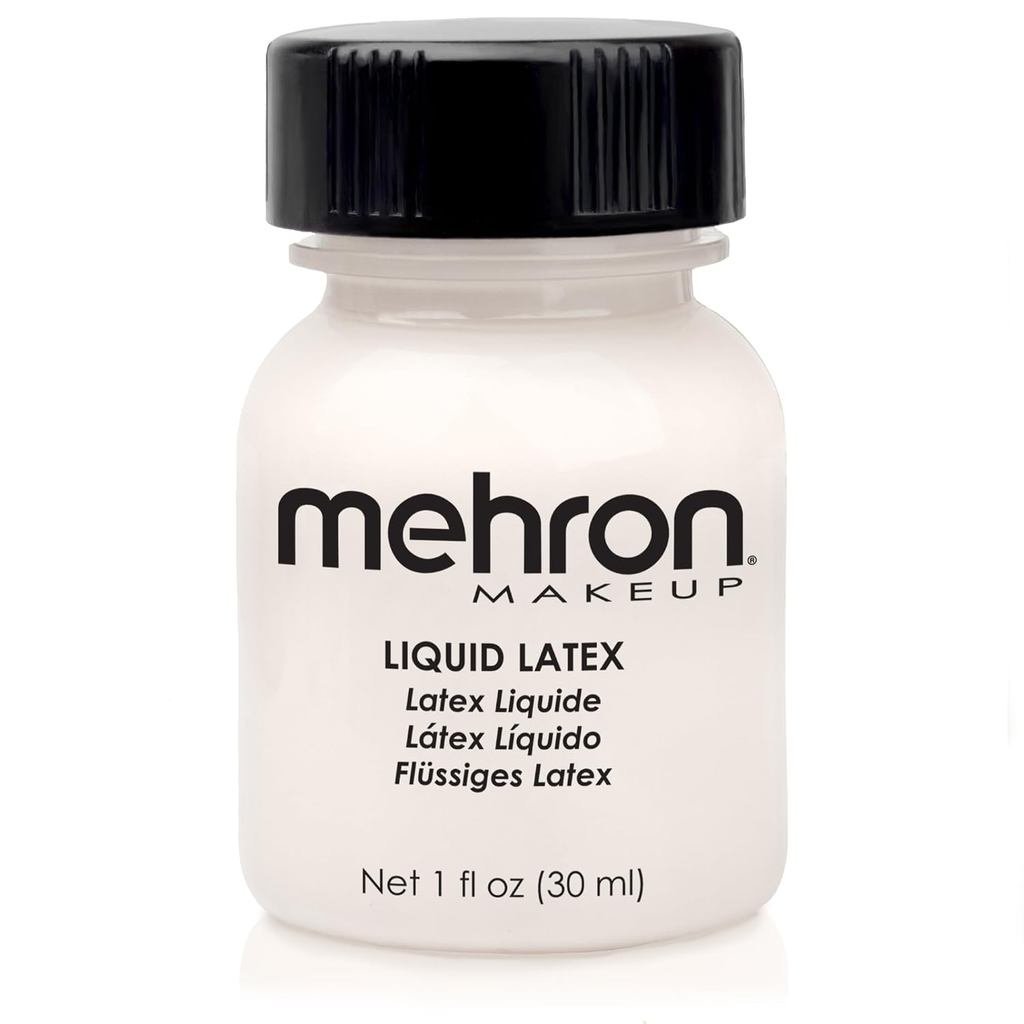 Mehron Makeup Liquid Latex - 1 ออนซ์ CLEAR กาว FX พิเศษ