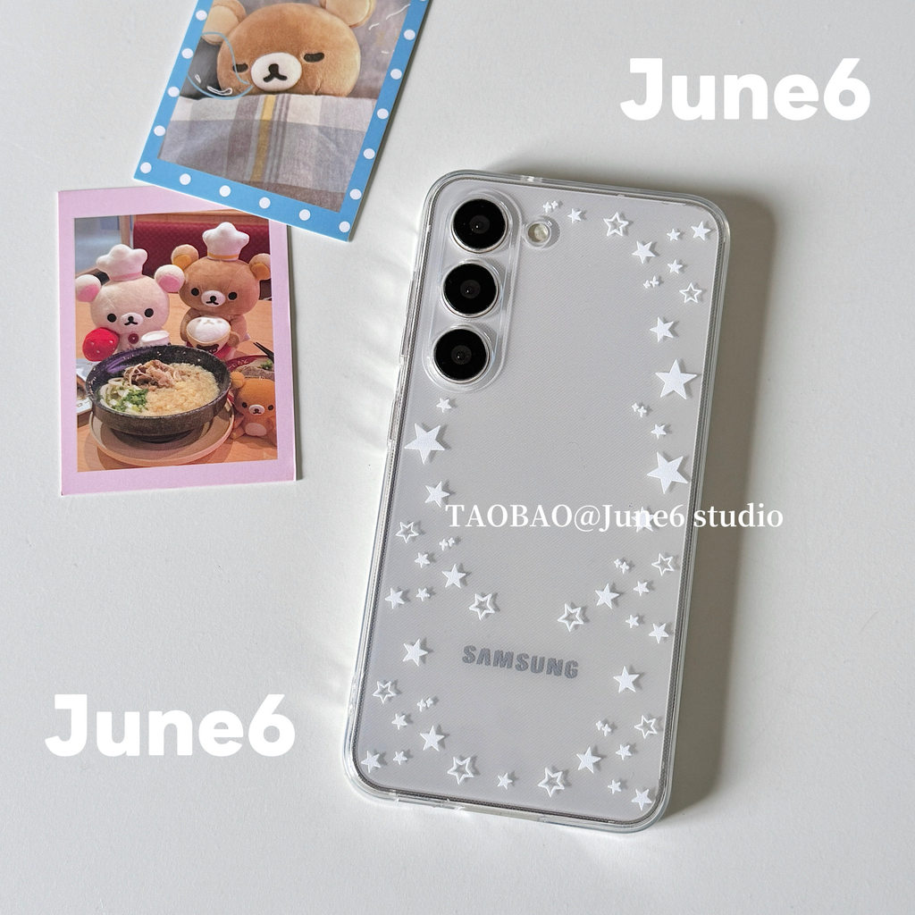 เคส samsung s25 ultra s25 case June6 studio เกาหลี ins Niche เต็มหน้าจอ Five-pointed Star จี้เคสโทรศ