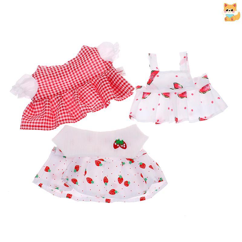 [VI] 1PC Doll Clothes Dress Glasses Bags for 30cm Du Plush Dolls Accessories TH