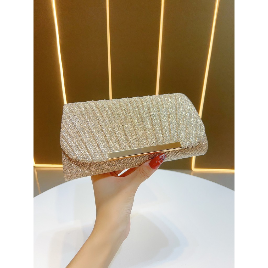 New luxury pleated clutch bag for women, high-end small bag, ladies' wallet, evening bag, shoulder a