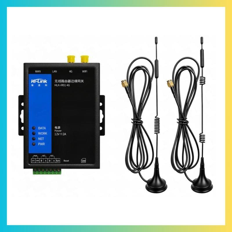 สําหรับ Iot Remote Acquisition HLK-IR01 4G อุตสาหกรรมสําหรับ IoT Computing Gateway Dual LAN WiFi RS4