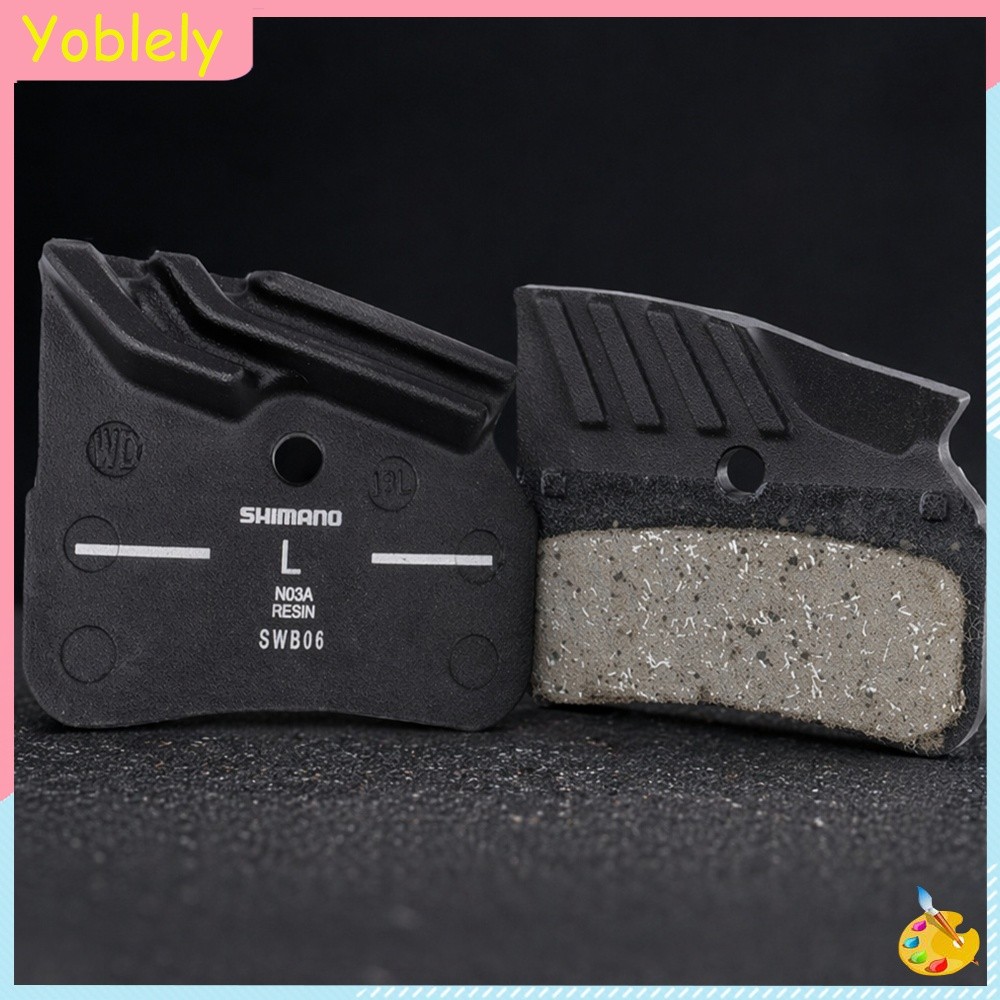 [Yoblely.th] สําหรับ Shimano M9120 M8120 M7120 จักรยาน-ผ้าเบรคเรซิ่นผ้าเบรคอลูมิเนียมอัลลอยด์
