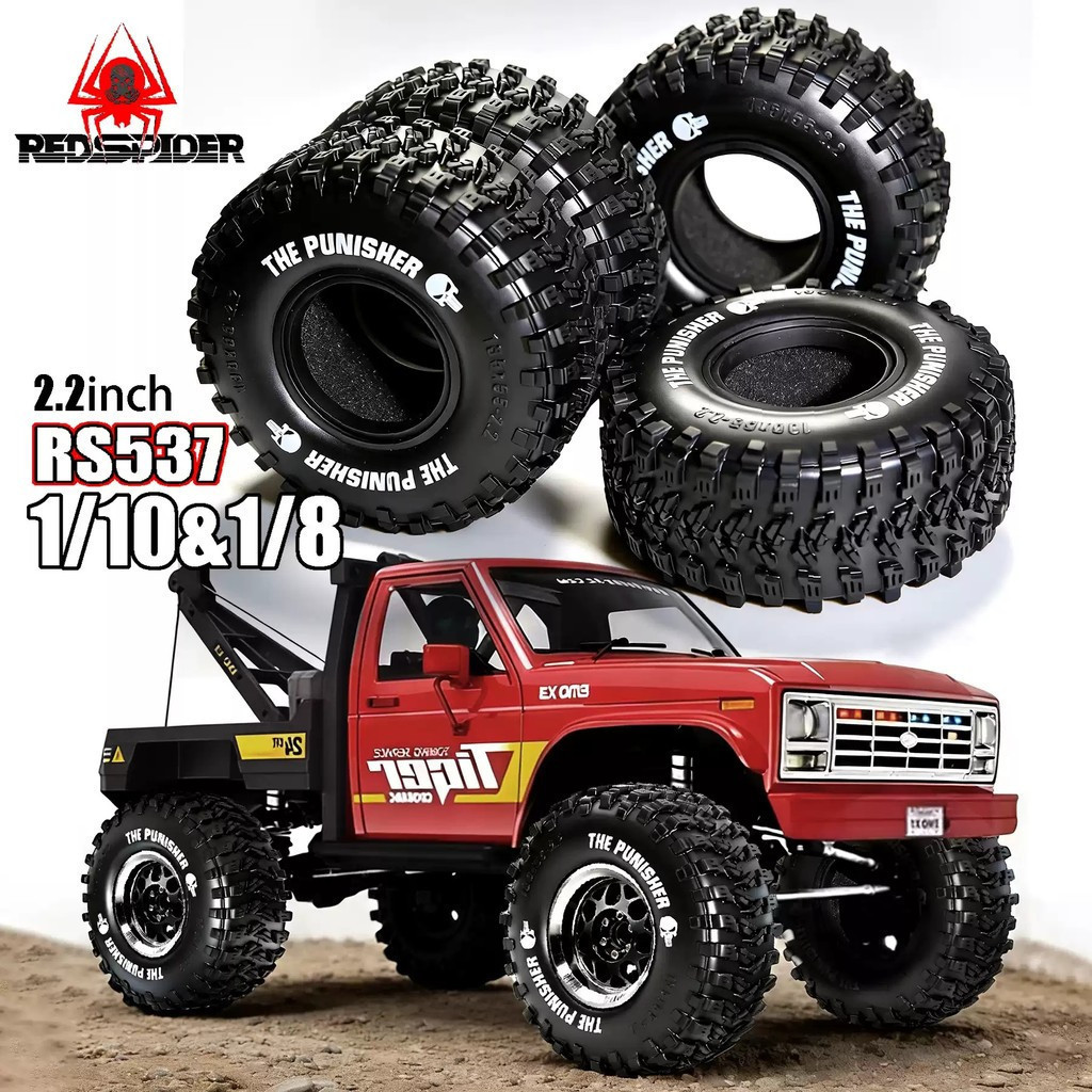4PCS 2.2 "135 มม.RC Crawler ยางสําหรับ 1/10 1/8 Traxxas TRX4 Axial SCX10 Capra RR10 RC4WD RBX10 MJX 