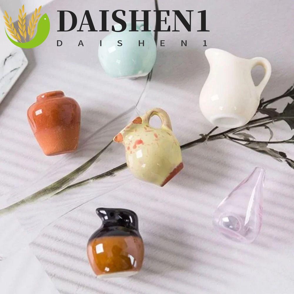 DAISHEN1 8 ชิ้นแจกันตู้เย็นสติกเกอร์, DIY เรซิ่นตู้เย็นแม่เหล็กแจกัน,ตกแต่งบ้านพืชแปลก 3D ประณีตสร้างสรรค์ตู้เย็นแม่เหล็กของขวัญ
