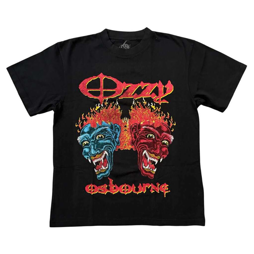 เสื้อวง OZZY OSBOURNE T-SHIRT - TATTOOS (BLACK) ลิขสิทธิ์แท้ USA