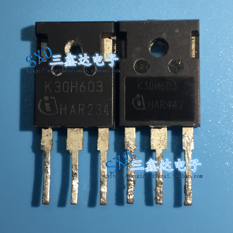 K30H603 IKW30N60H3 นําเข้าอะไหล่อินเวอร์เตอร์เชื่อมท่อ IGBT 30A 600V