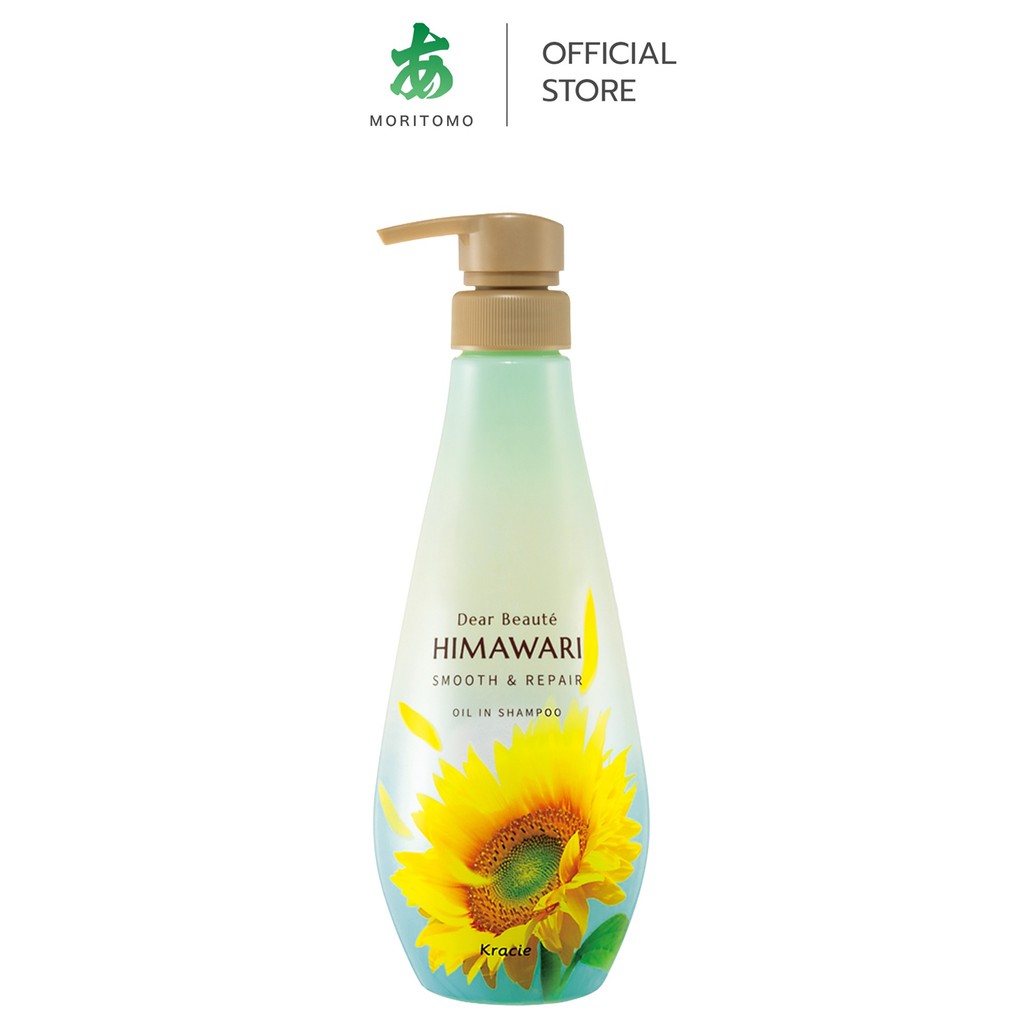 MORITOMO Official - HIMAWARI Smooth&Repair Oil In Shampoo 500 ml / แชมพู สูตรเพื่อผมลื่น ซ่อมแซมผมเส